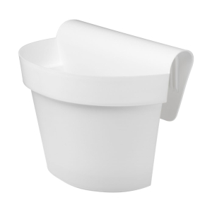 Doniczka balkonowa z uchwytem ESPRIT 30x20cm biały